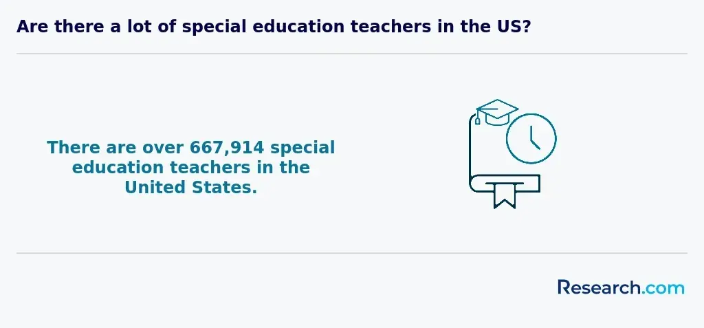 Special education teachers in the US