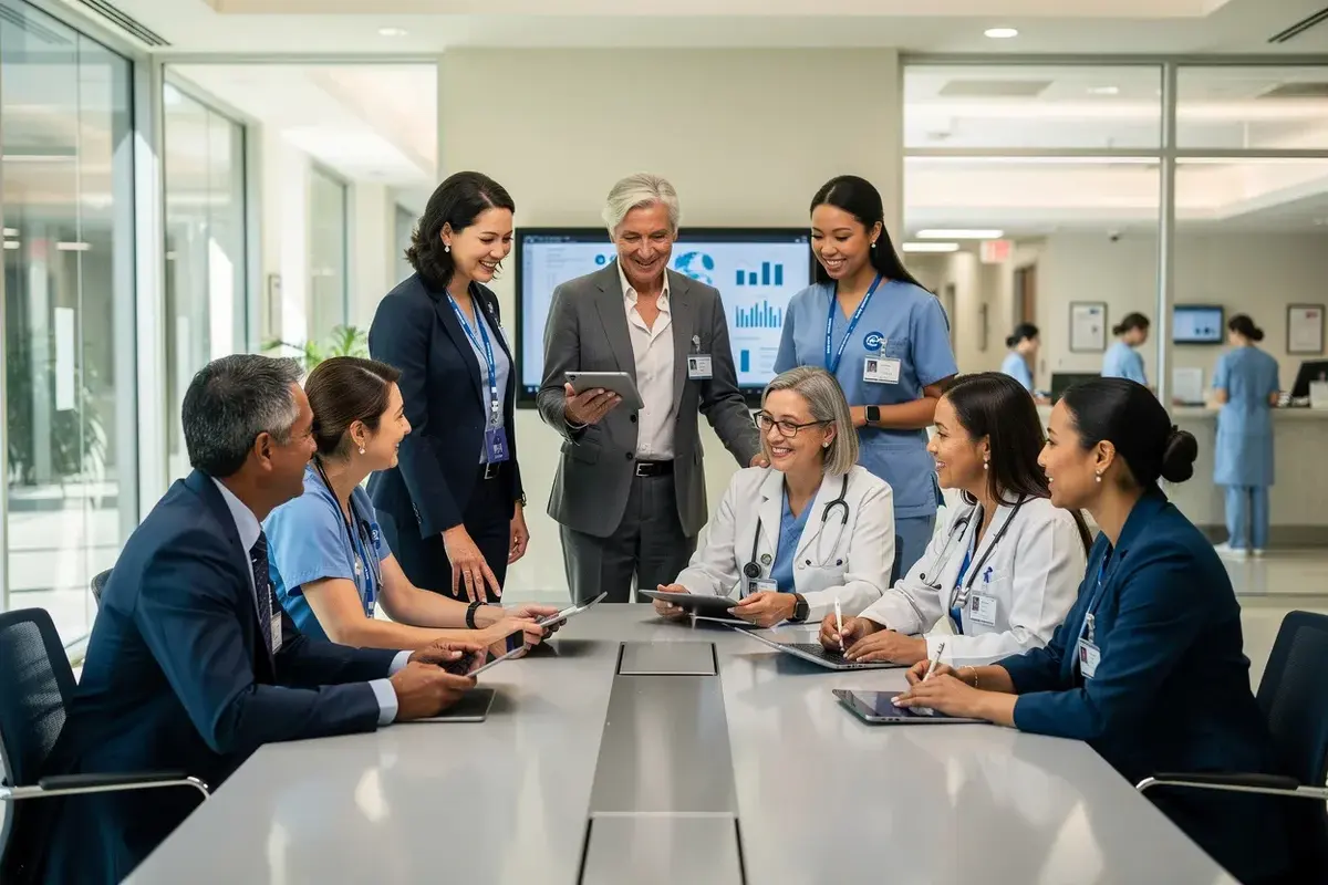 Healthcare leadership team
