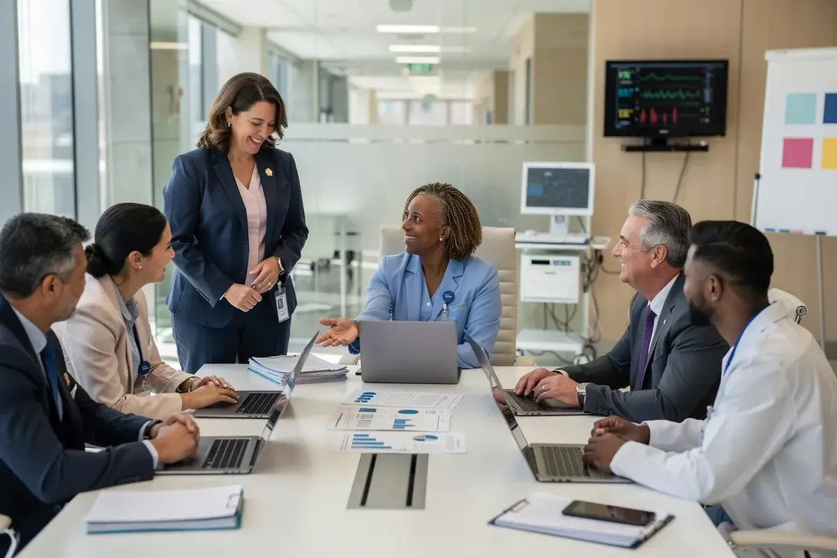 Healthcare executive team