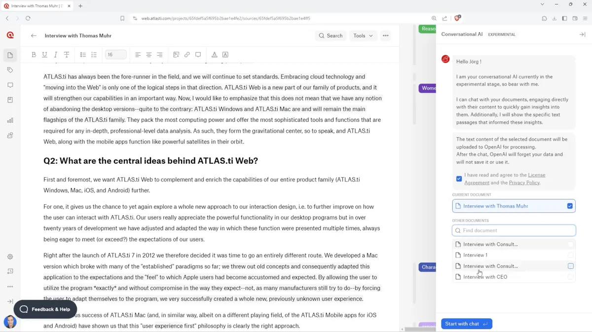 ATLAS.ti UI