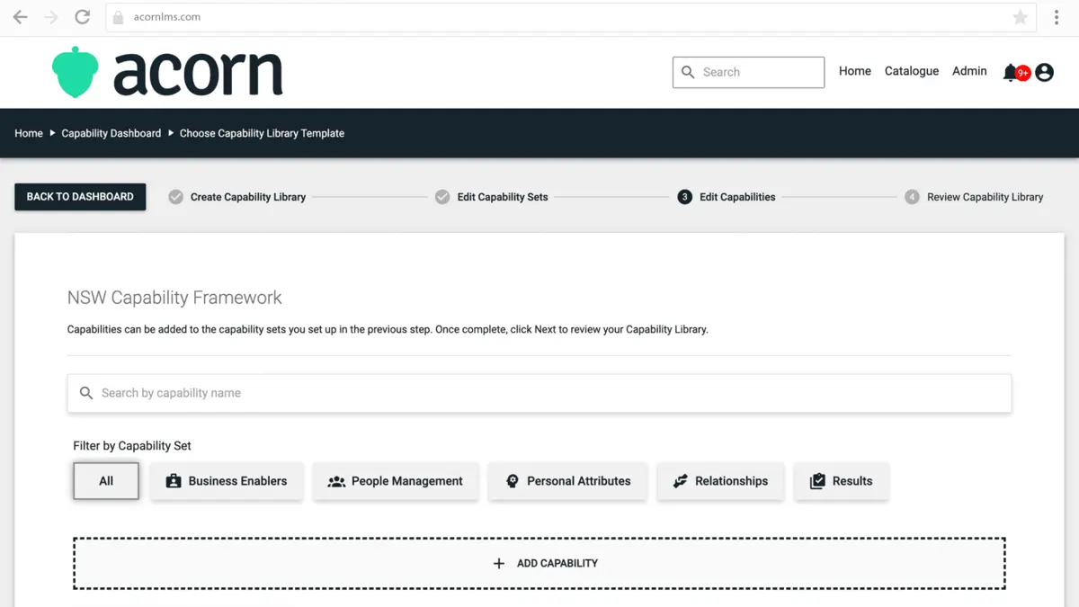 Acorn LMS has a centralized data feature.