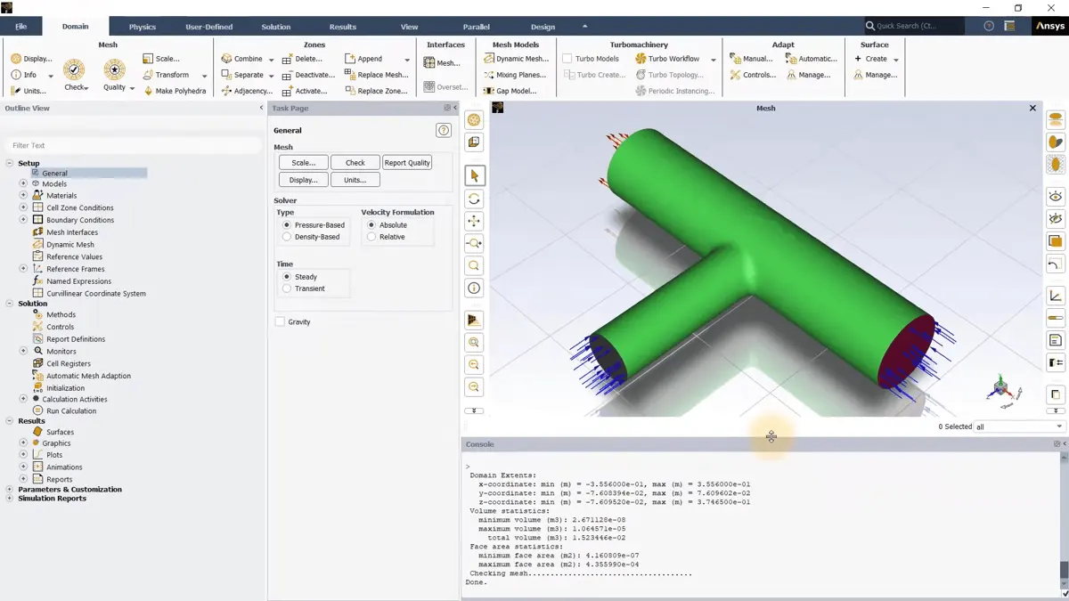 Ansys Fluent dashboard