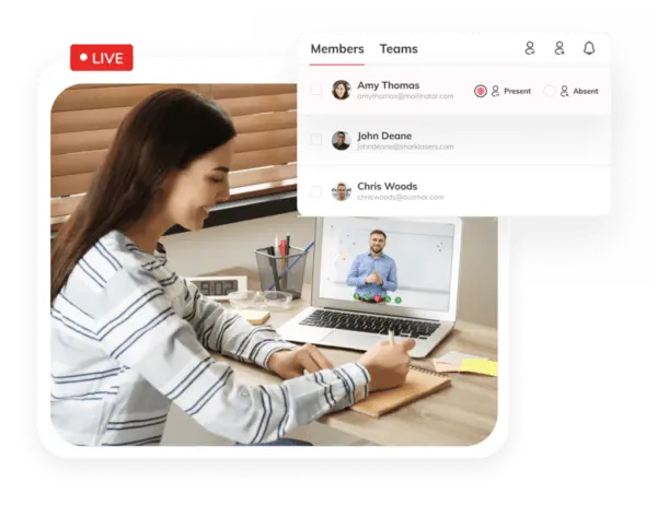 Teams using Auzmor Learn can consider visual learning designs for live and in-person e-learning modules.