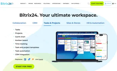 Bitrix24 Review 2026: Pricing, Features, Pros & Cons, Ratings & More thumbnail