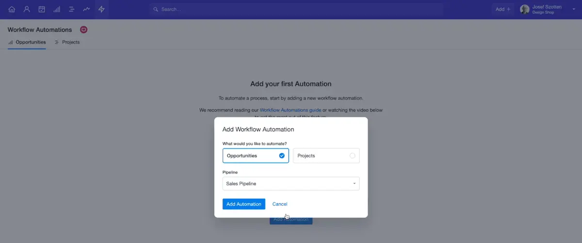 Administrators of Capsule CRM can automate tasks to ensure minimal disruptions in workflows.