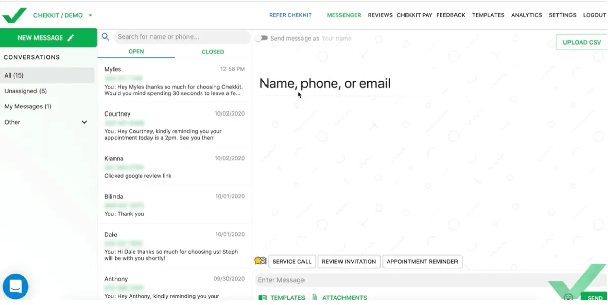 Chekkit messenger