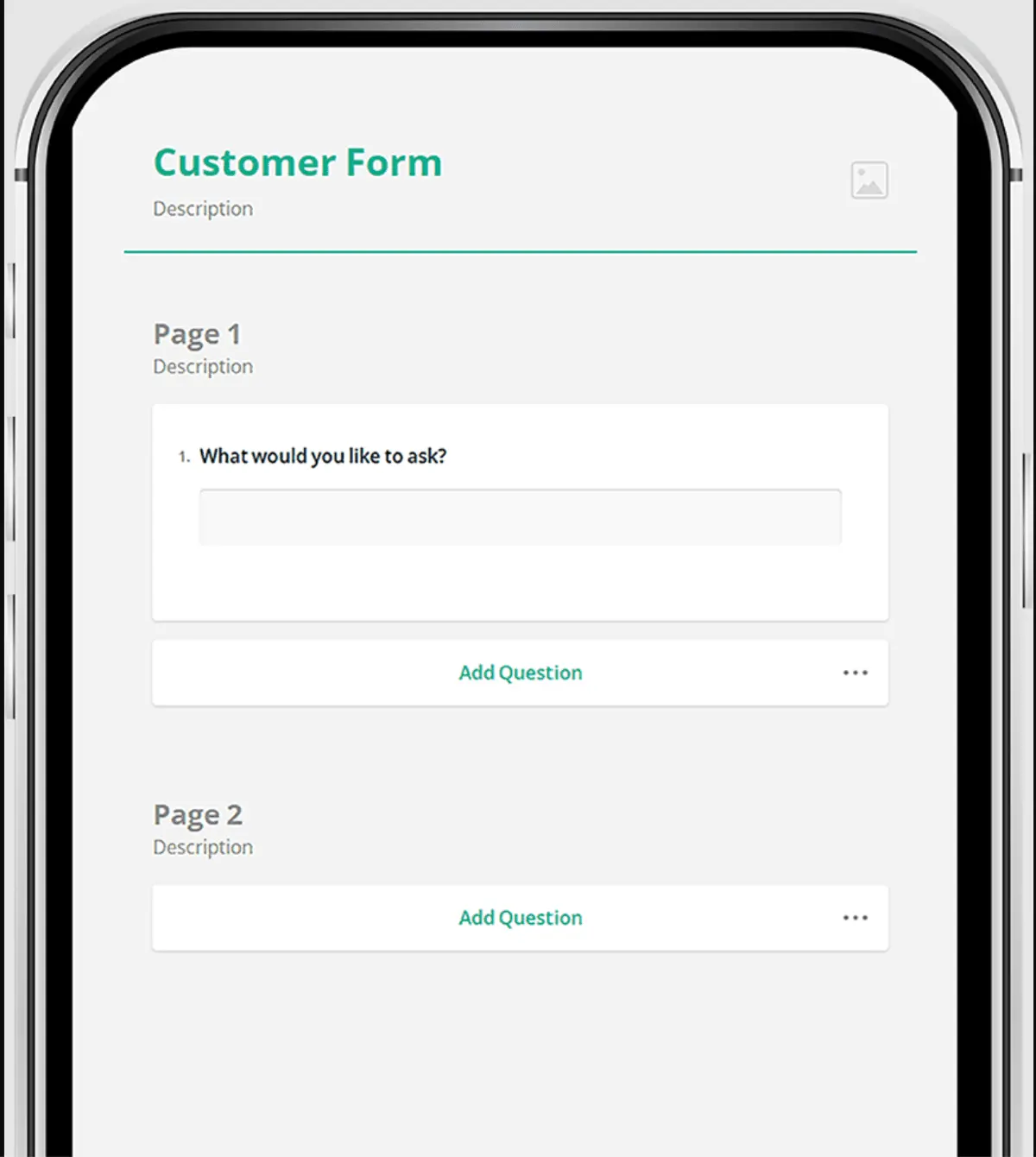 Chilled Butter customer form builder mobile UI