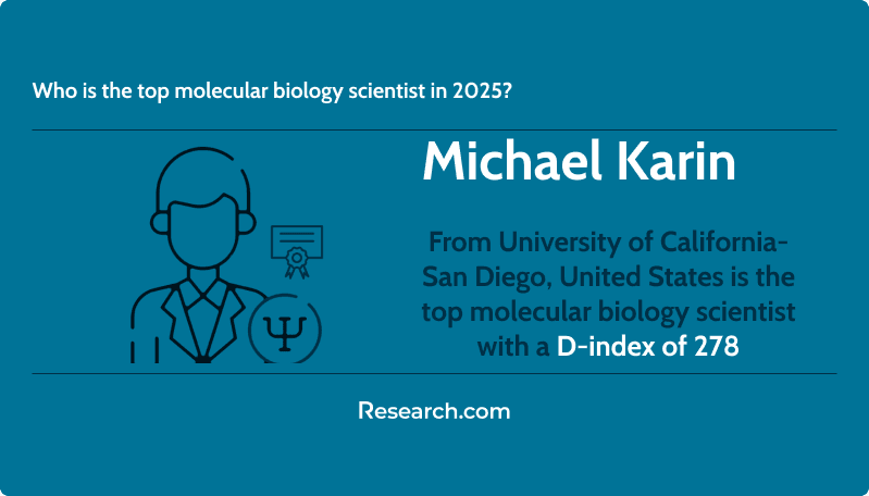 Who is the top molecular biology scientist in 2025?