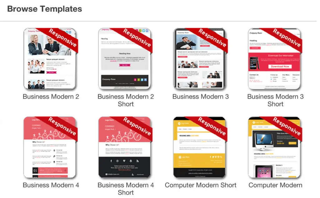 One of GreenRope's marketing offerings is its collection of customizable email templates.
