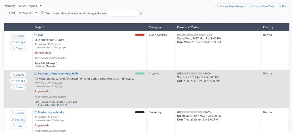 GreenRope provides users with several management solutions, including project management, contract management, and event management.