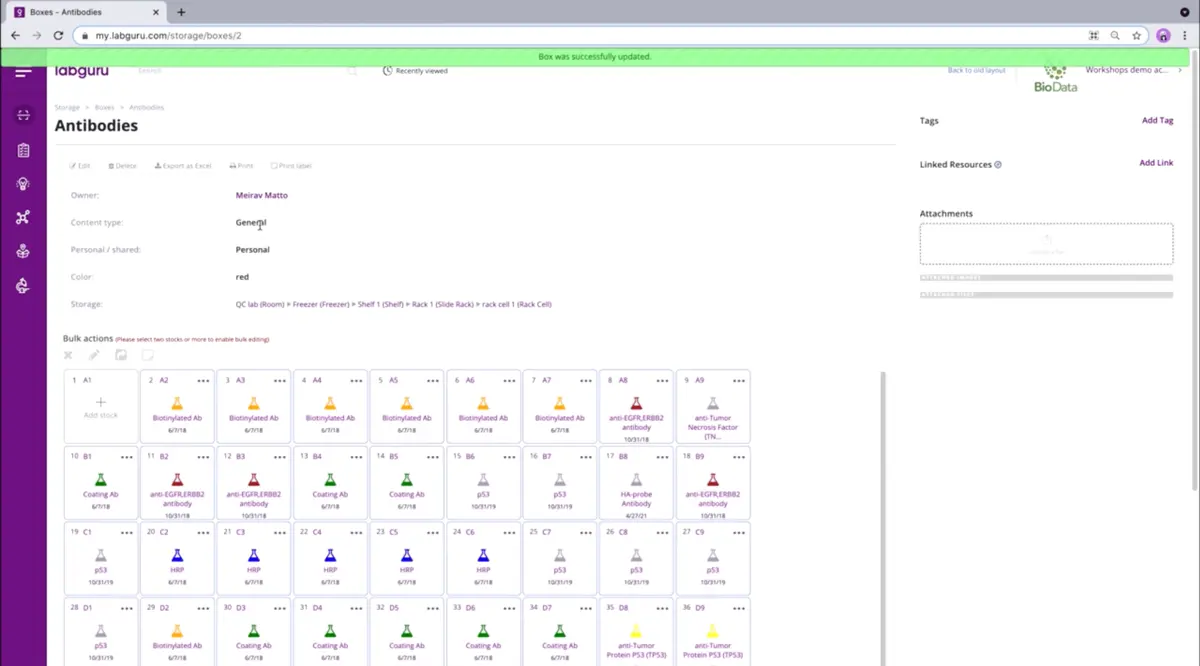 Labguru UI
