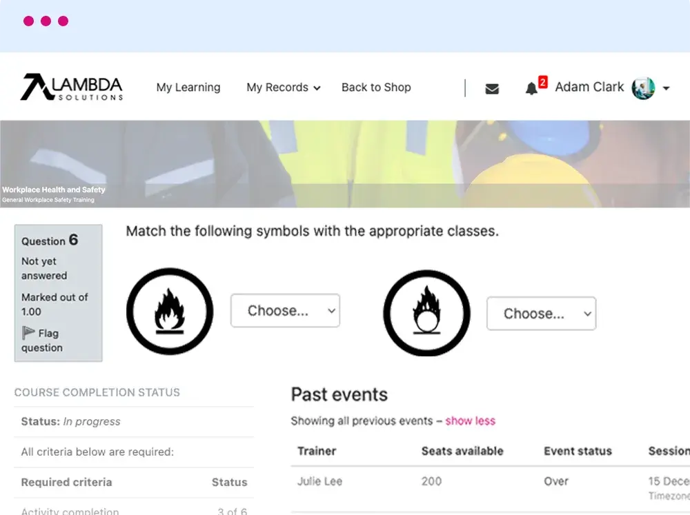 Special icons can be assigned to classes to promote distinction.