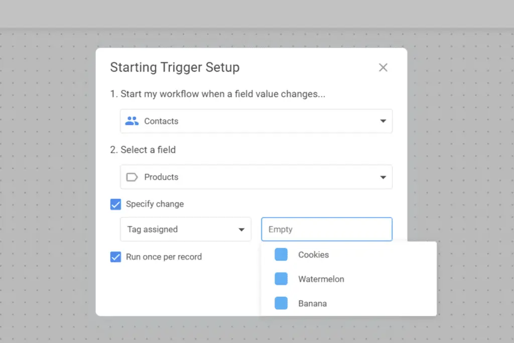 NetHunt CRM automates workflows through specific triggers to increase productivity.
