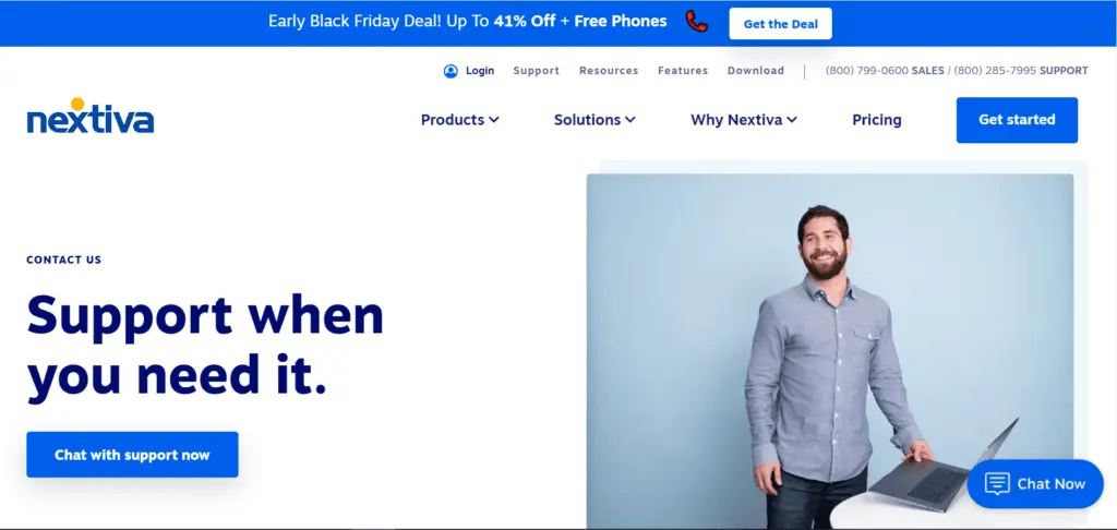 Nextiva provides organizations with efficient 24/7 customer support through chat, community forums, and video tutorials, among other helpful resources.