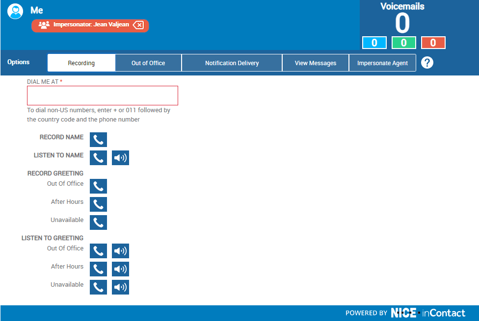 Nice CXone dashboard