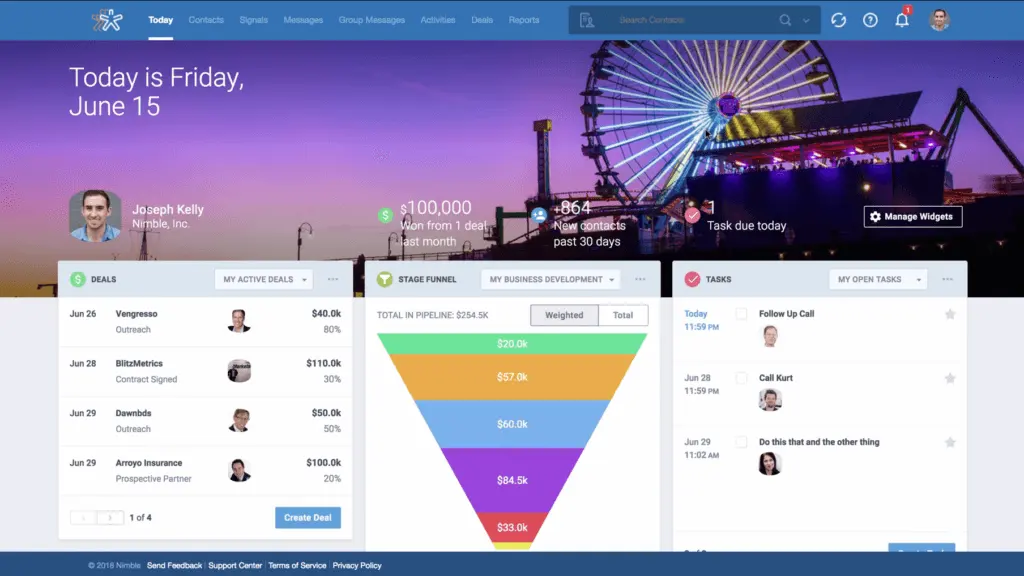 Nimble also provides an overview for each agent so performance monitoring is easier.