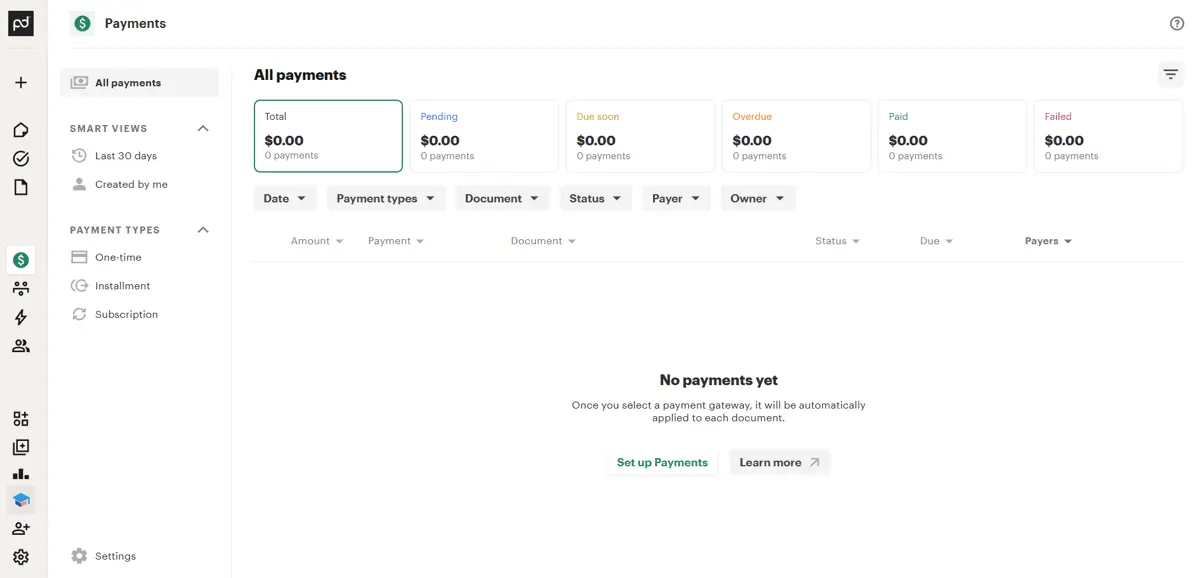 You can easily set up an manage payments on PandaDoc&nbsp;