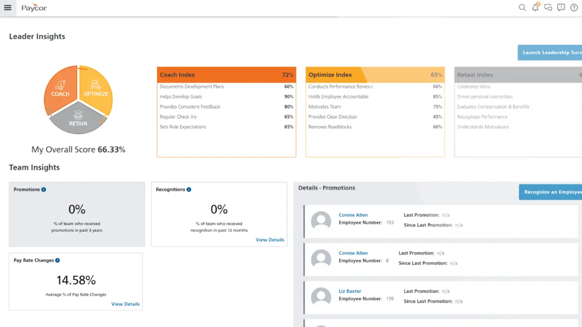 Gain actionable data with Paycor’s Leader Insights, designed to help managers make informed decisions and drive team performance.