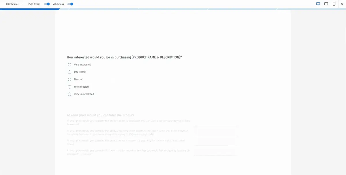 Using QuestionPro, you can also preview surveys before distribution.
