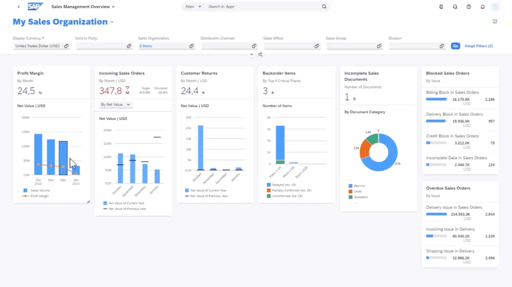 Gain insight and quickly respond with the SAP Sales Cloud Sales Management Overview
