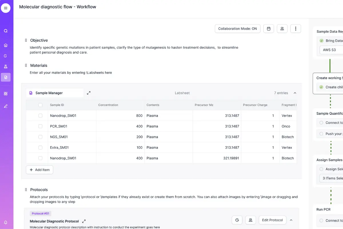 Create custom workflows for your lab process on Scispot easily