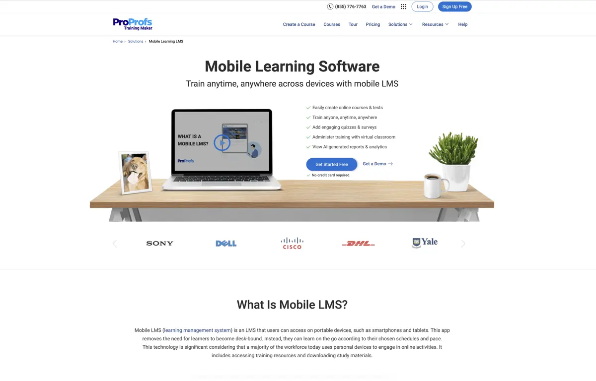 There is no need for users to stay tied to their desks. Learn while on the move with the help of ProProfs mobile LMS.