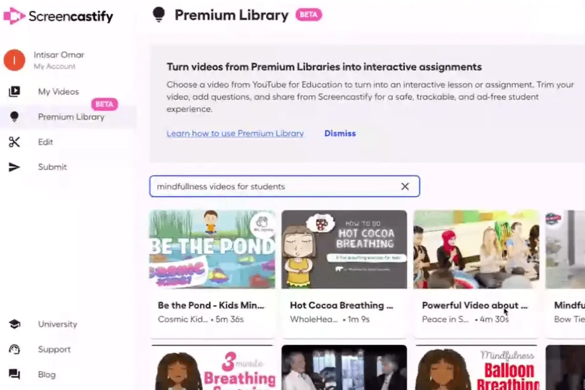 screencastify premium library<br>