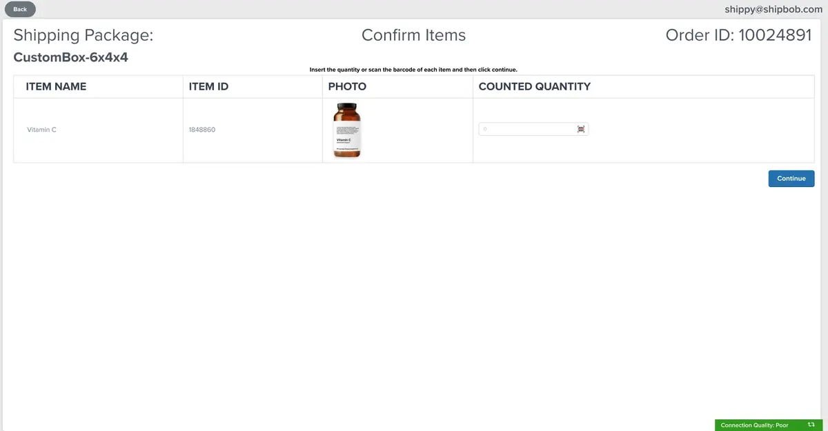 ShipBob also makes it easy to view product details of each package shipped.