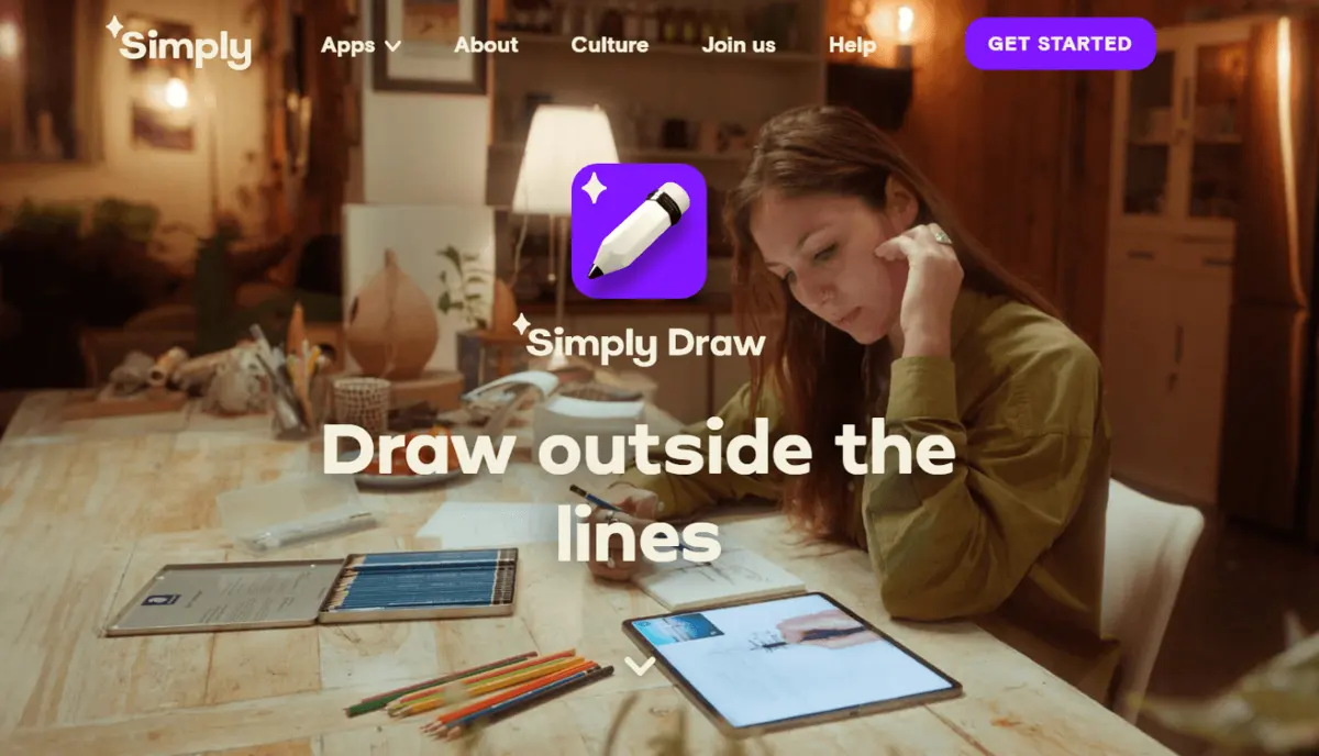 Simply Draw main page