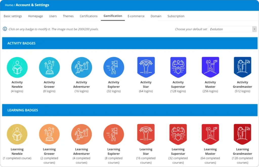 Talent LMS offers a wide array of gamification features.