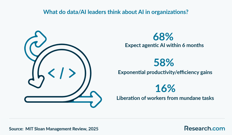 What do data/AI leaders think about AI in organizations?