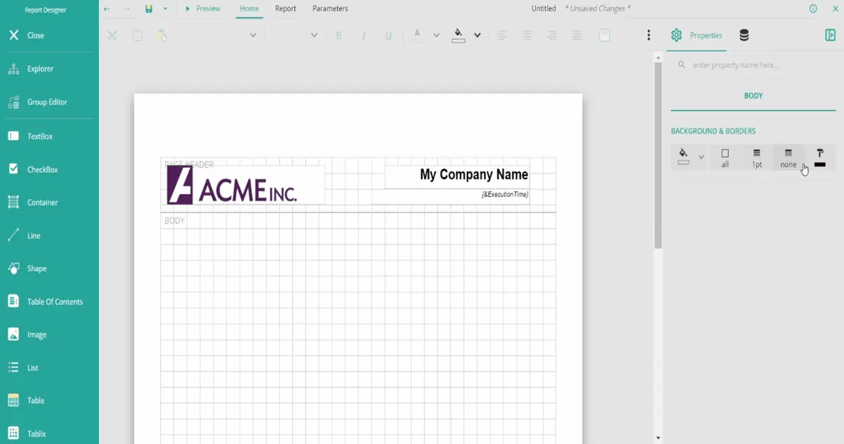 Wyn Enterprise report designer