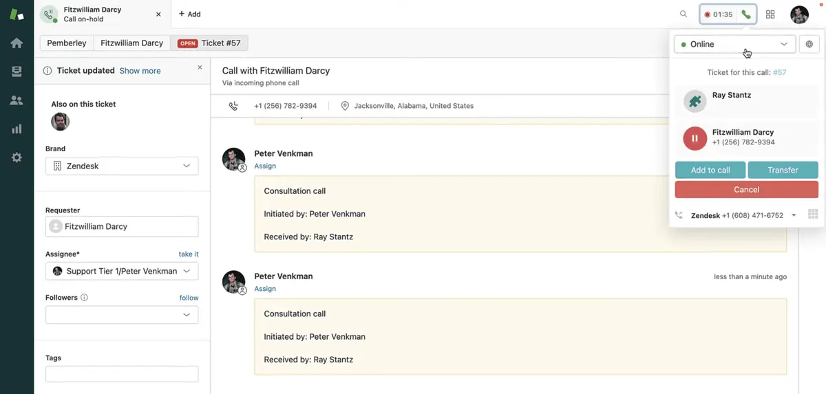 Zendesk call escalation tools