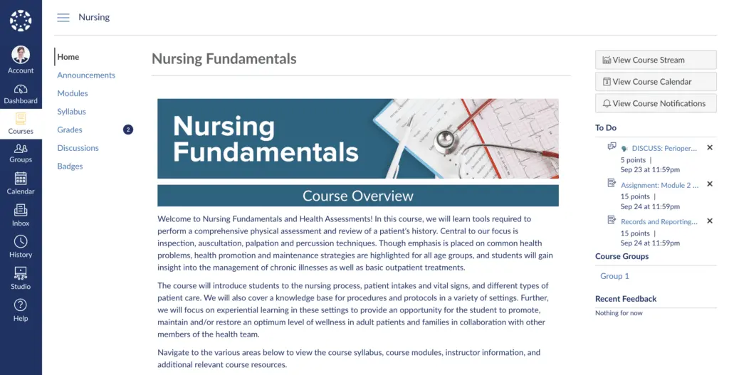 Canvas LMS engages learners with its effective course design.