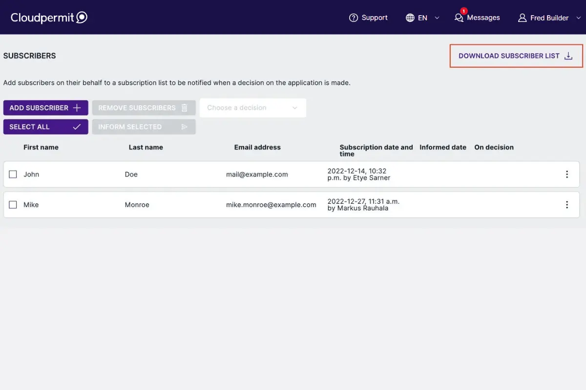 cloudpermit subscriber