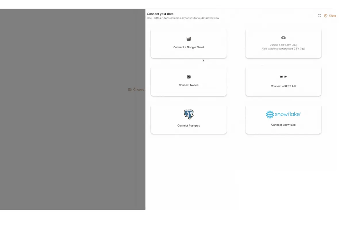 columns ai google