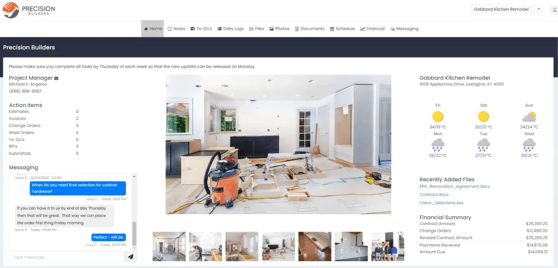 contractor foreman collaboration space