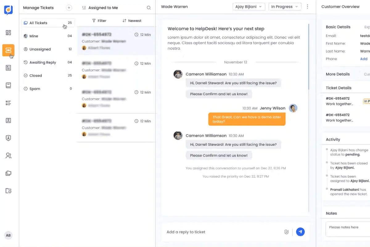 Desku.io dashboard