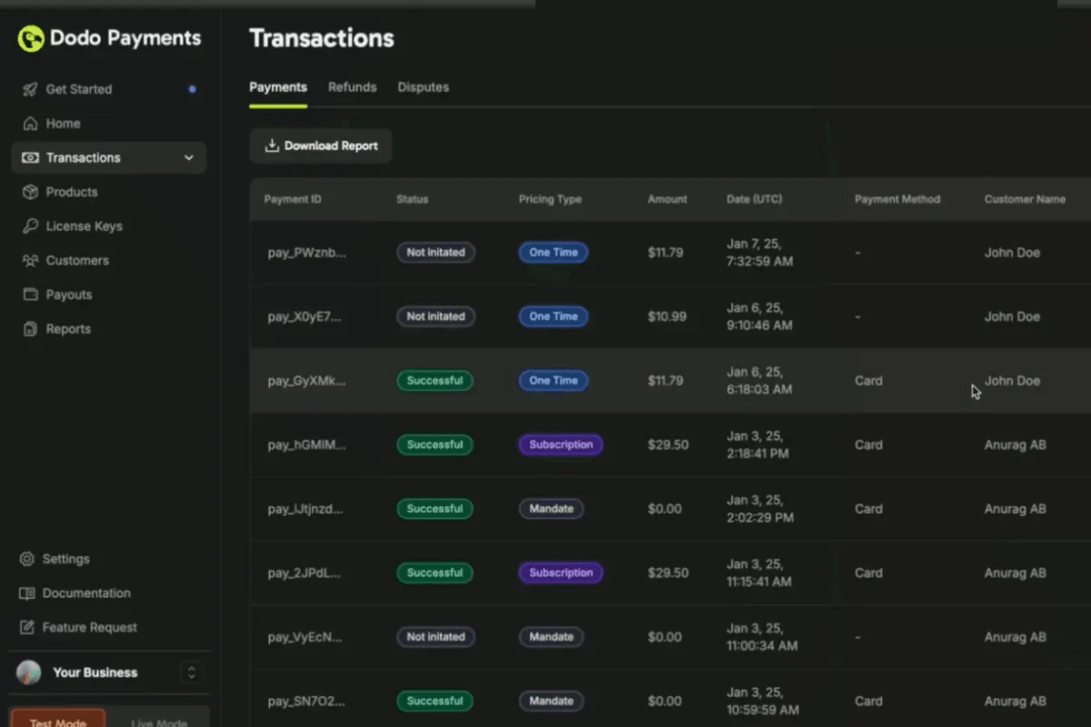 transaction monitoring