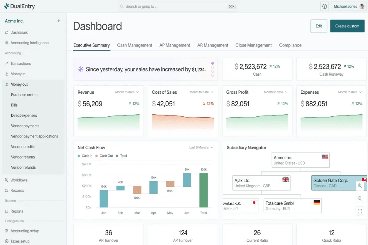 dualentry dashboard