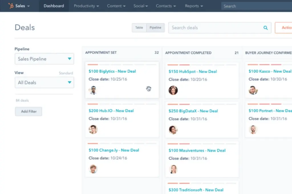 HubSpot Sales Hub presents a user-friendly view of pipeline management to define the best ways to close deals.