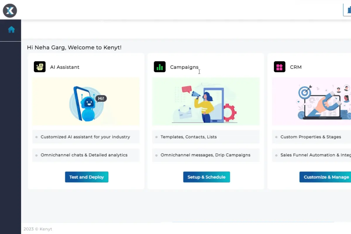 kenyt.ai dashboard
