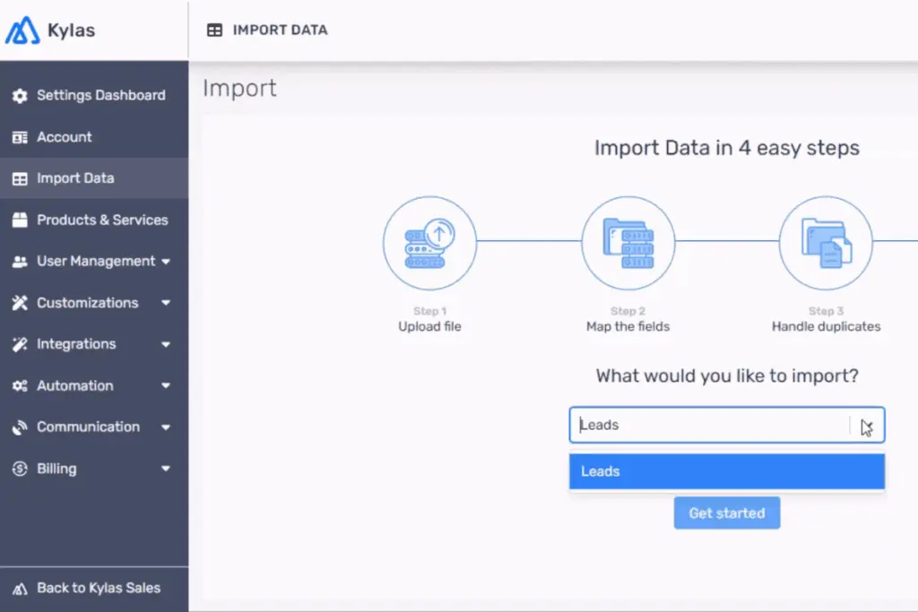 Kylas Sales CRM offers robust measures for data management and protection.