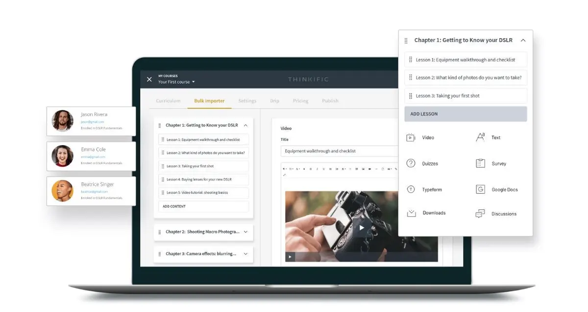 Thinkific Plus Course Builder