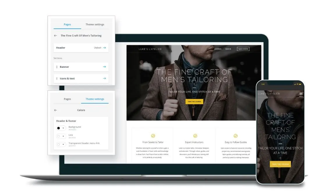 Thinkific Plus custom website