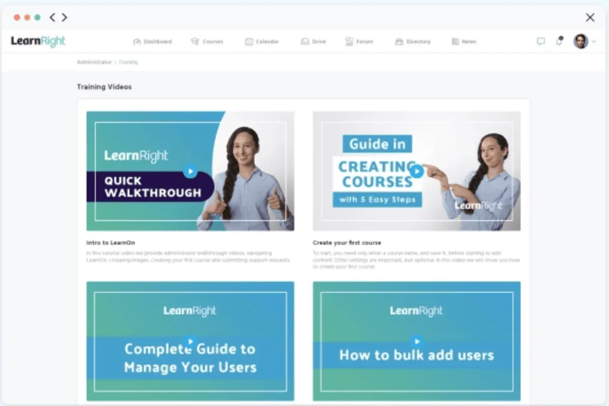 Learnright training options
