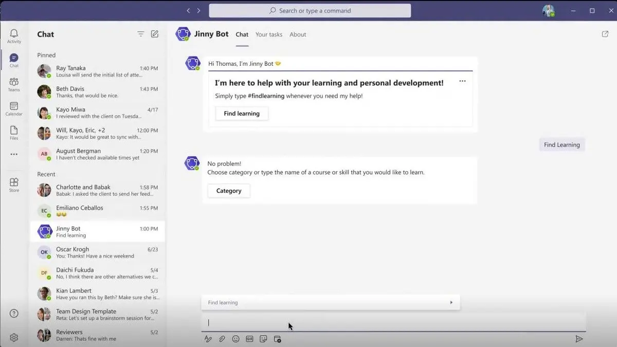 Integration of My Learning Hub in MS Teams