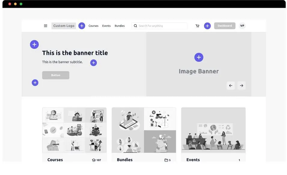 White-labeled Hubs with custom logo and images