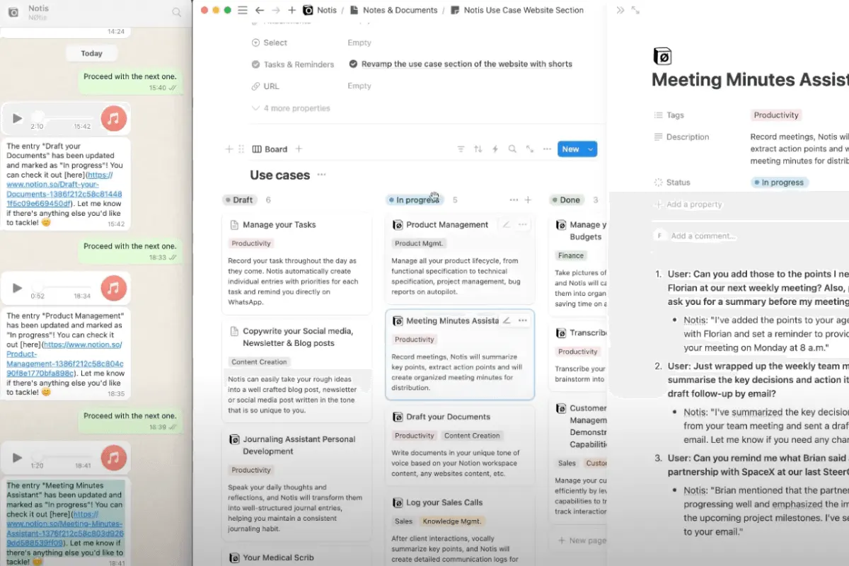 notis minutes assistant