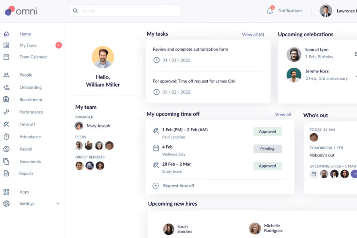 omni hr employee self service